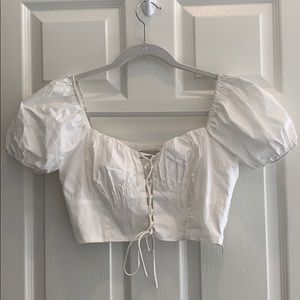 White Crop Top